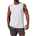 thumbnail image 7 of Men Sleeveless Shirt Set Quick Dry Tank Top for Running Beach Fitness Muscle Shirt Lightweight Breathable Athletic Wear, 7 of 7