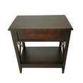 thumbnail image 4 of Nightstand with 1 Drawer and Criss Cross Sides, Espresso Brown- Saltoro Sherpi, 4 of 5