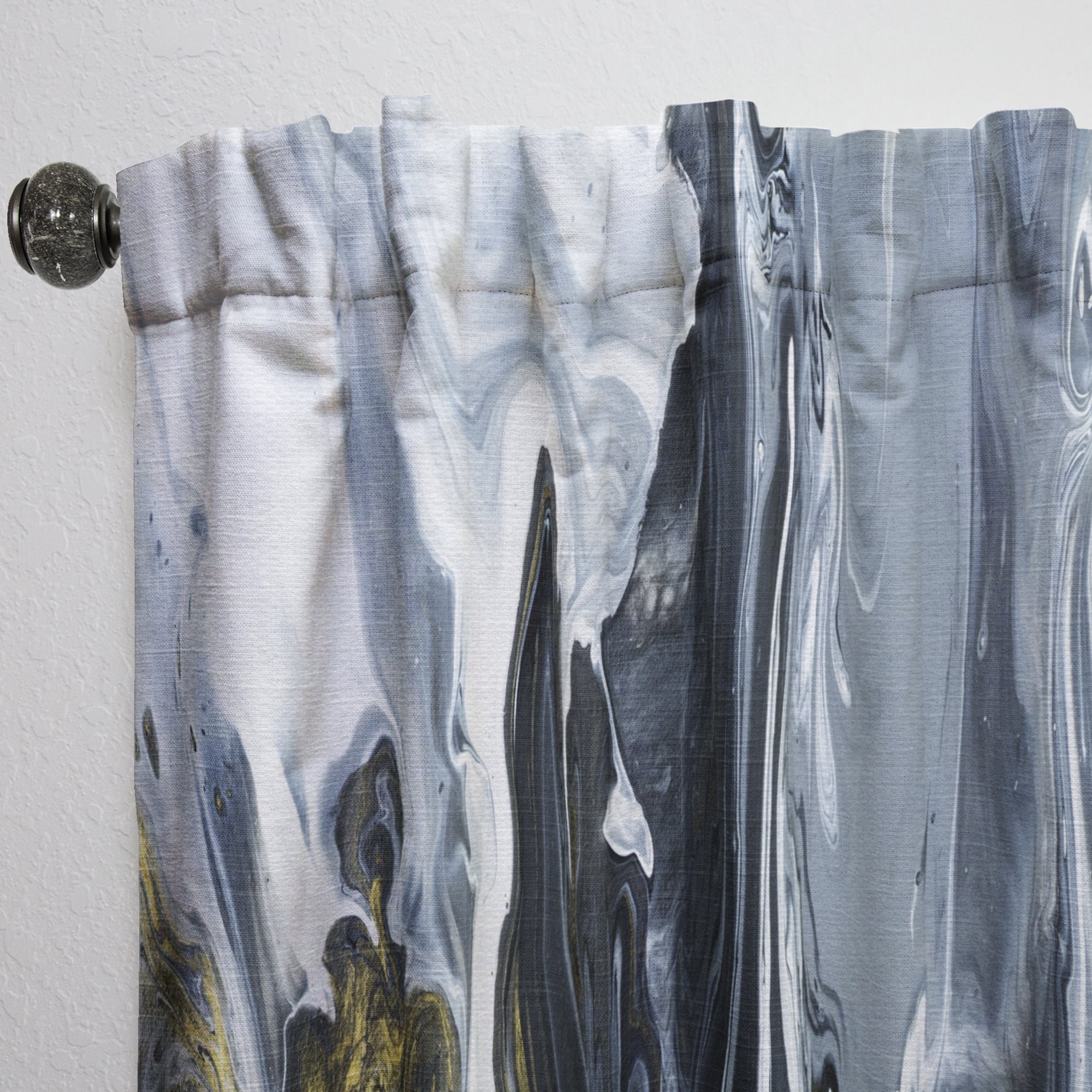 Designart 'Geode Marbled XIII' Mid-Century Modern Curtain Panel