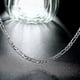 thumbnail image 2 of 40-75cm 925 Silver 4mm Figaro Chain Necklace For Women Men Long Necklace Hip Hop Jewelry Gift, 2 of 5