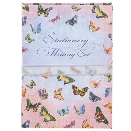 Sanrio Stationery - Carol Wilson Stationery Writing Set Butterflies