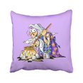 thumbnail image 1 of RYLABLUE Halloween Pillows With Purple Witch Cushion Cover Case 20x20 Inches Pillowcases Two Side, 1 of 1
