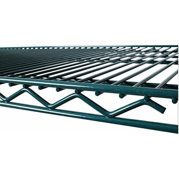 Commercial Green Epoxy Coated Wire Shelving 18 x 24 (2 Shelves) - NSF$$Storage