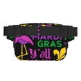 thumbnail image 3 of Disketp Mardi Gras with Flamingo Riñonera de Doble Capa, Bolsa de Cintura Ajustable para Viajes, Correr y Senderismo, Riñonera Ligera para Hombre y Mujer, 3 of 9