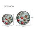 thumbnail image 2 of Christmas Ornament and Pine Cones Wall Clock 12 Inch Silent Non Ticking Battery Operated Easy to Read for Kitchen Living Room, 2 of 8