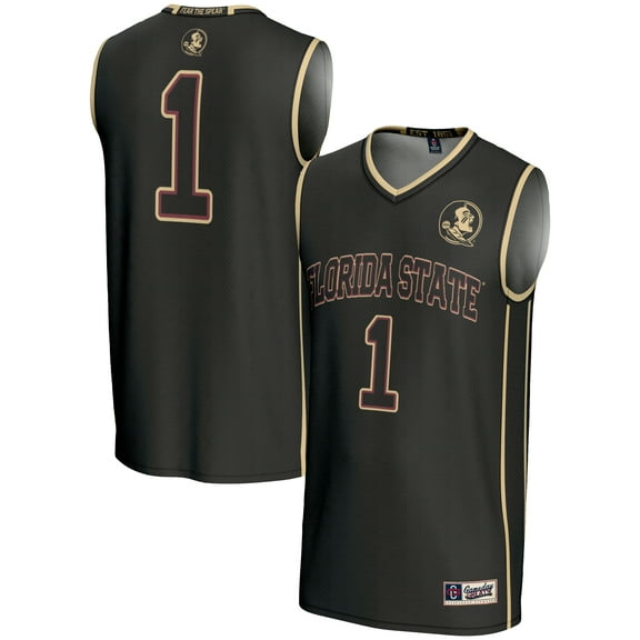 Male GameDay Greats #1  Black Florida State Seminoles  Lightweight Basketball Jersey