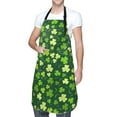 thumbnail image 3 of Goofa Happy St. Patrick's day Printed Waterproof Apron 33" Chef Aprons for Men Heavy Duty Chemical Work Apron Adjustable Bib Apron, 3 of 9