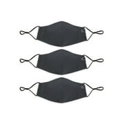Scrubstar Solid Print Face Mask Triple Layer, Washable Reusable, 3-Pack