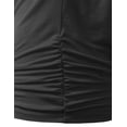 thumbnail image 4 of Doublju Womens Short Kimono Sleeve V Neck Dolman Drape Shirts With Plus Size, 4 of 4