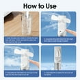 thumbnail image 5 of Handheld Misting Fan, Portable Fan Rechargeable, Personal Spray Water Mist Fan Quiet Desk Fan - 4 Speed Wind - Up to 10h Cooling & 1h Misting for Travel Home Office Men Women Kids (White), 5 of 11