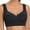 A-Black124, variant on Women Seamless Wide Strap Wireless Support Bra Bralette Push Up Brassiere Mesh Splice Soft Padded Invisible Sleep Bras