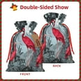 thumbnail image 2 of Xecao Flamingo On The Jungle Print Burlap Gift Bags with Drawstring and Gift Tags, Gift Bags, Burlap Bags, Jute Bags for Party, Christmas, DIY Craft Bags-Small, 2 of 9