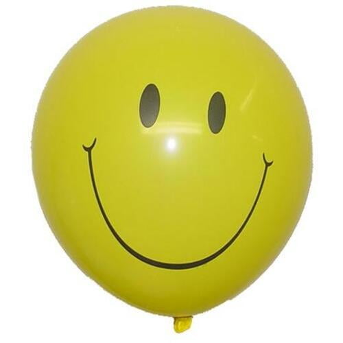 12 In. "Smiley Face" Latex Balloons 10 Ct.
