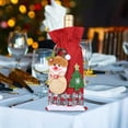thumbnail image 2 of Bolsas de regalo navideñas con cordón, duraderas, reutilizables, adornos decorativos. Muñeco de nieve, 2 of 6