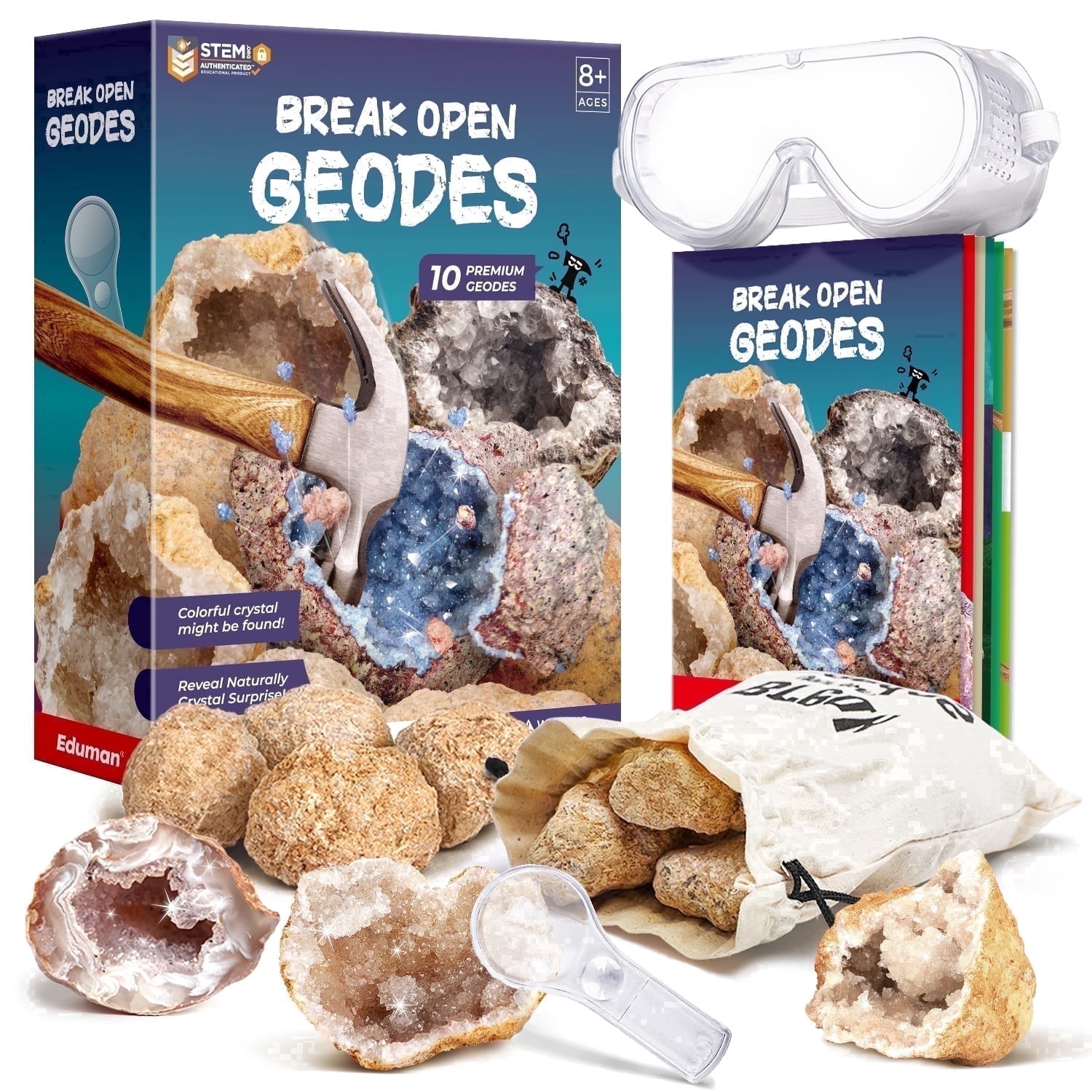 Gemstone Mining Prospecting Kit - 5 lb Sluice Bag and Sand Sifter