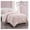 Rose Pink, variant on WPM 3 Piece Microfiber Comforter Set Pinch Pleat Pintuck Down Bedding - All Season Rose Pink Bedroom Decor- JN1 (King 3 Piece Set)