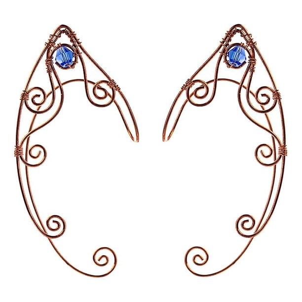 2 Pcs Cuff Earrings Women Filigree Elf Ears Metal Elf Ear Cuffs Elf Earrings Cartilage Elf Ear Cuff Non Piercing