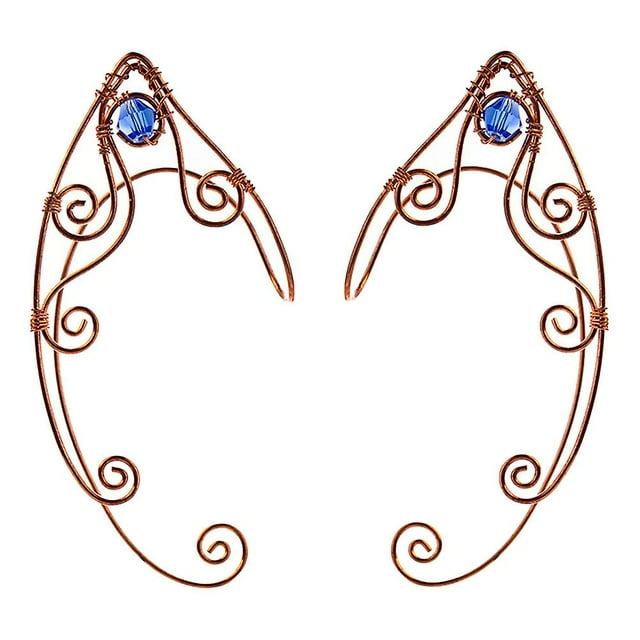 2 Pcs Cuff Earrings Women Filigree Elf Ears Metal Elf Ear Cuffs Elf Earrings Cartilage Elf Ear Cuff Non Piercing