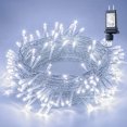 thumbnail image 1 of Cadena de luces LED Oopswow 100 LED Color blanco hada 10 m para interiores y exteriores, 1 of 8