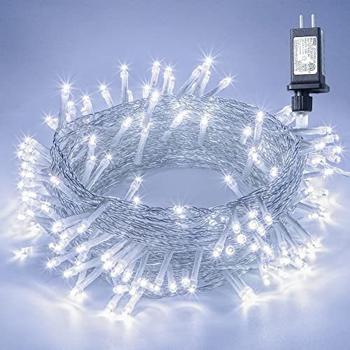 Cadena de luces LED Oopswow 100 LED Color blanco hada 10 m para interiores y exteriores