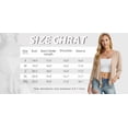 thumbnail image 5 of Cueply Women's 3/4 Sleeve Tie Front Cardigan Shrug Bolero Lightweight Top Summer Casual Short Shawl, 5 of 7
