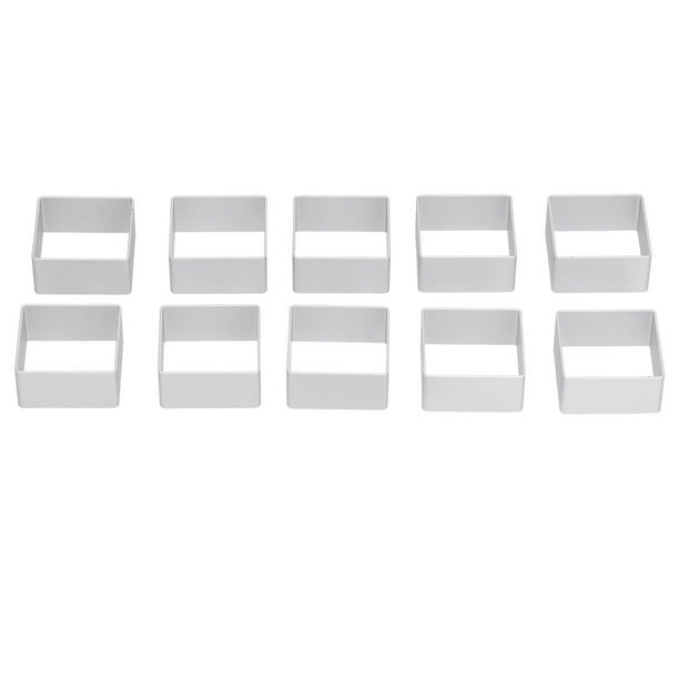 Juego de cortadores de galletas, 10 piezas/juego de moldes para hornear de luna de acero inoxidable, juego de moldes para pasteles de luna de alta capacidad Jadeshay A