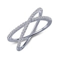 thumbnail image 3 of Lafonn Classic Sterling Silver Platinum Plated Lassire Simulated Diamond Ring (0.39 CTTW), 3 of 5
