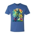 thumbnail image 2 of Colorful Horse Head Animal Lover Mens Premium Tri Blend T-Shirt, Vintage Royal, 2XL, 2 of 3