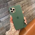 thumbnail image 1 of Líquido de lujo suave silicona teléfono caso para iPhone 11 Pro Max 11Pro caramelo color sólido protección completa contraportada BAP3, 1 of 4