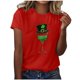 thumbnail image 1 of Camisas de Manga Corta para Mujeres Moda Casual Mujeres Camisa de Impresión Casual Cuello Redondo Pullover Tee Blusas de Manga Corta Casuales para Mujeres, 1 of 5