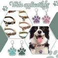 thumbnail image 5 of 6 Pcs Metal Pet Tags Personalized Dog Tags Blank Paw Shape Pet ID Tags Engraved Shiny Enamel Cat and Dog Tags Used for DIY Cat Name Puppy Name DIY, 5 of 5