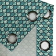 thumbnail image 4 of Ambesonne Abstract Grommet Curtain, Citrus Fruit Tropical, 50" x 72", Sea Green Teal White, 4 of 6