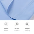 thumbnail image 5 of Lohuatrd Men Shirt Formal Business Style Long Sleeve Lapel Contrast Color Single-breasted Pocket Soft Breathable Plus Size Mid Length Anti-wrinkle Men Office Top, 5 of 7