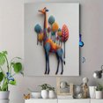 thumbnail image 4 of Colorful Giraffe Canvas Wall Art，Wildlife Decor for Living Room Bedroom Office Dining Room Hallway, 4 of 8