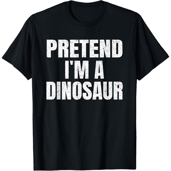 Playful Comfort Tee - Pretend I'm A Dinosaur Lazy Easy Halloween Family Costume T-Shirt