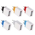 thumbnail image 1 of 4 USB Color Travel Charger 3A Phone Fast Charging Charger EU Plug Adapter, 1 of 9