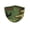 Woodland Camo, variant on Camo 3-Layer Polyester Face Mask