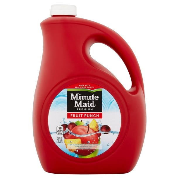 Minute Maid Premium Fruit Punch 128 Fl Oz Walmart Com