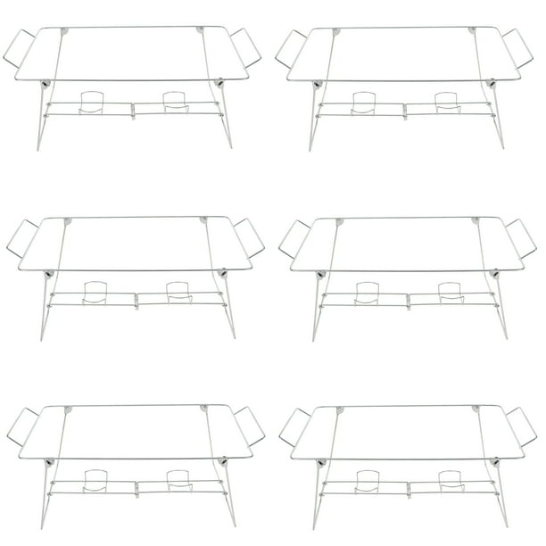 Spec101 Wire Chafing Rack 24x12in 6pk Buffet Wire Racks Foldable Wire