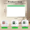 thumbnail image 2 of 120 Count Pre-Seperated Automatic Cat Litter Bags Compatible with PETKIT PURA MAX 2/MAX/PUROBOT Max Pro Self-Cleaning Litter Box, Durable Drawstring Litter Box Bags - 19.69" * 16.14", 2 of 4