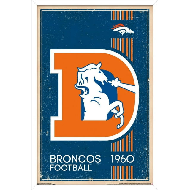 NFL Denver Broncos - Retro Logo 14 Wall Poster, 22.375" x 34"