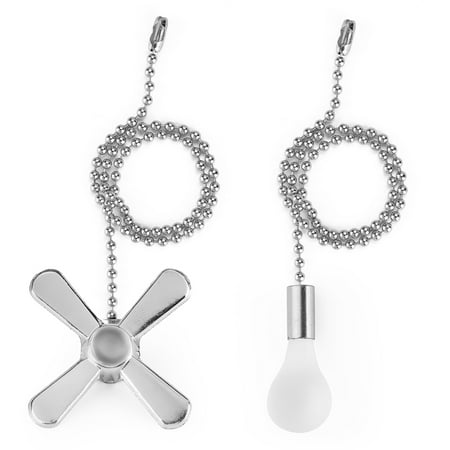 

Ceiling Fan Pull Chain Extender 12-inch Extra Long with Decorative Frosted Glass Bulb and Fan Cord Fit Most Standard 3mm Diameter Ceiling Fans and Light Fixtures Factory Pull
