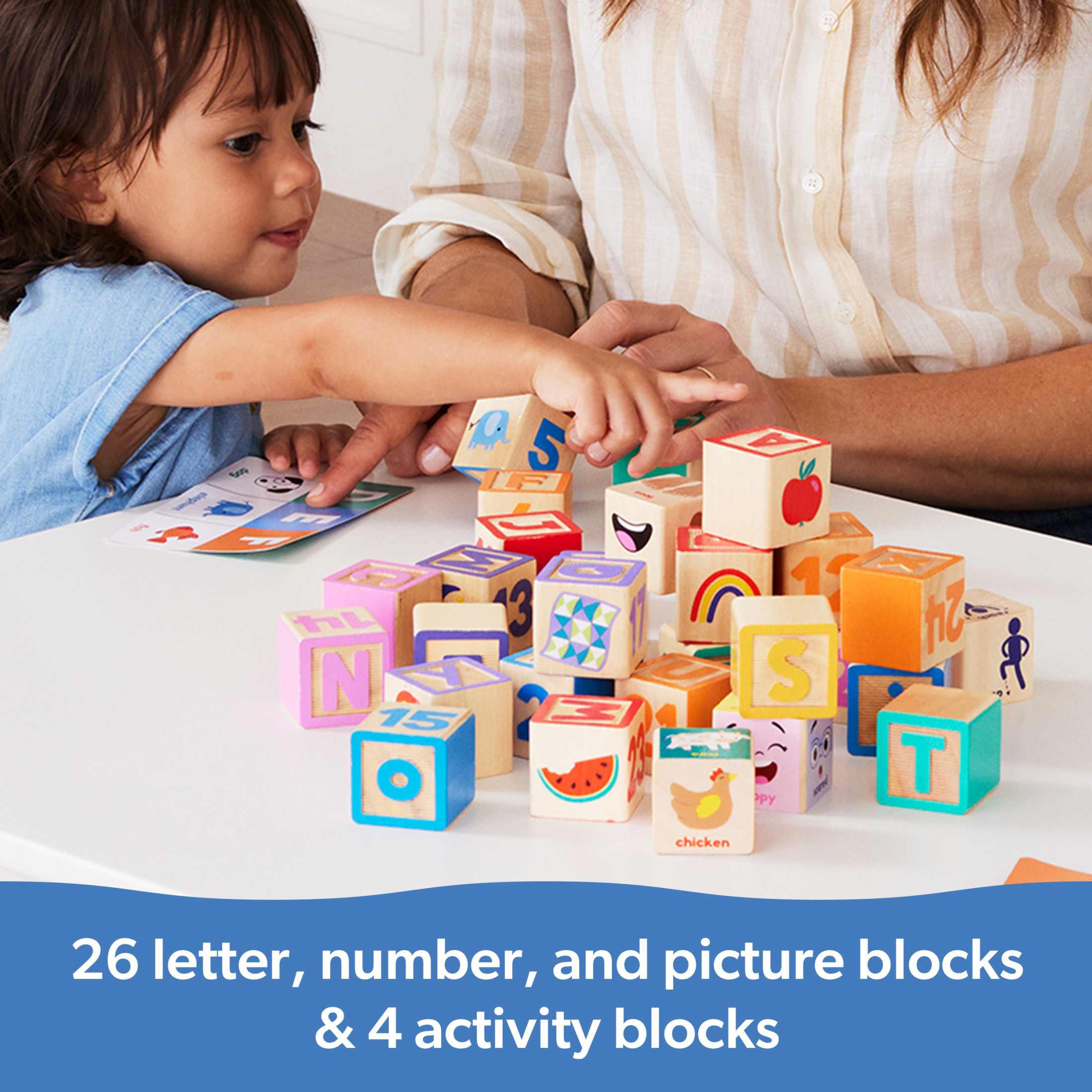 Ms. Rachel Wooden Learning Blocks with Activity Cards photo 3