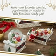 thumbnail image 5 of Spode Christmas Tree Santa Sleigh Candy Jar - 8-Inch Christmas Candy Storage Jar - Fine Dolomite Figural Santa Sleigh Candy Jar for Holiday Decor, Dessert Tables, Gift Displays, 5 of 7