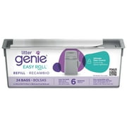 Litter Genie Easy Roll Refill, Cat Litter Disposal System, Ultimate Odor Control, 1 Refill, 24 Bags