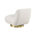 thumbnail image 5 of Meridian Furniture Geneva Cream Boucle Fabric Swivel Accent Chair, 5 of 8