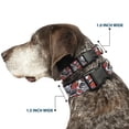 thumbnail image 2 of Disney Pet Collar, Dog Collar Plastic Buckle, Cars 3 Lightning McQueen Storm Jackson Poses Scattered White, 20 to 31 Inches 1.5 Inch Wide, 2 of 8