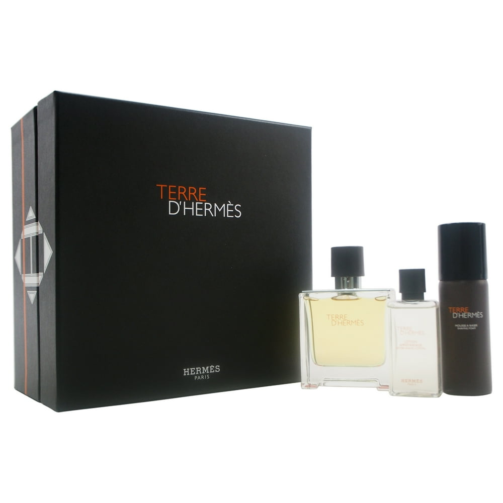 Hermes Hermes Terre d'Hermes Cologne Gift Set for Men, 3 Pieces