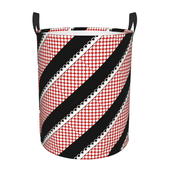 Pink Polkadots Laundry Basket Foldable Animated Toy Clothes Hamper Storage Bin for Kids Nursery