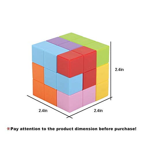 Square Magnets Cube Magnetic Building Blocks Cube Toys 7 Magnetic